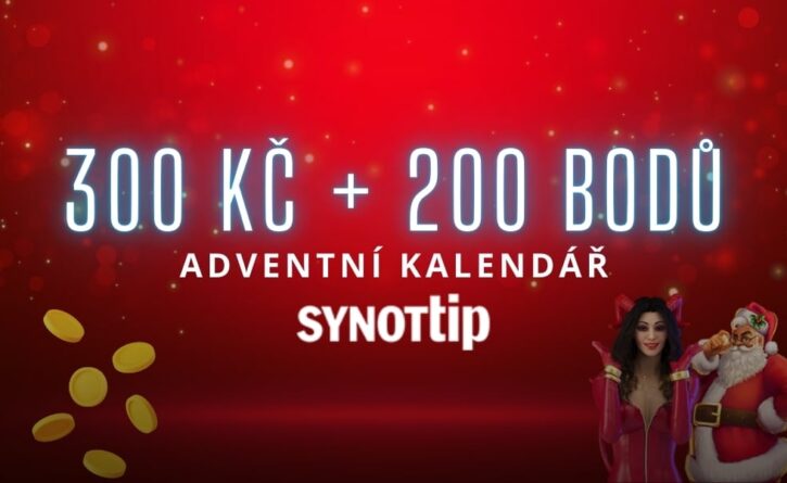 Synottip 300 Kč a 200 benefit bodů