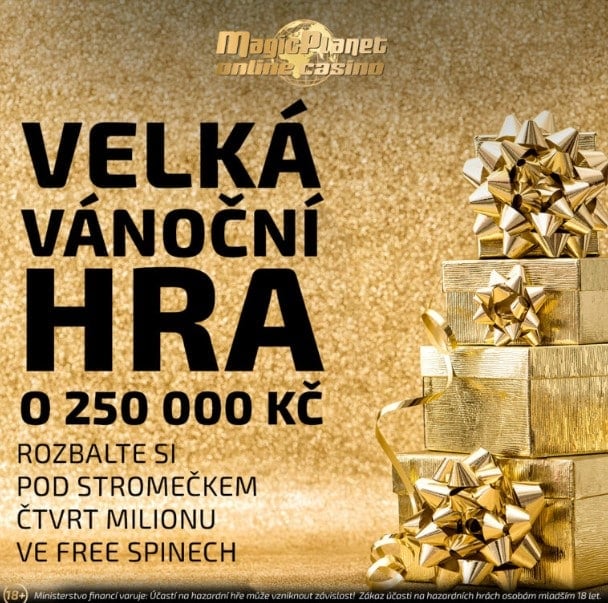 soutěž o 250 000 ve free spinech Magic Planet