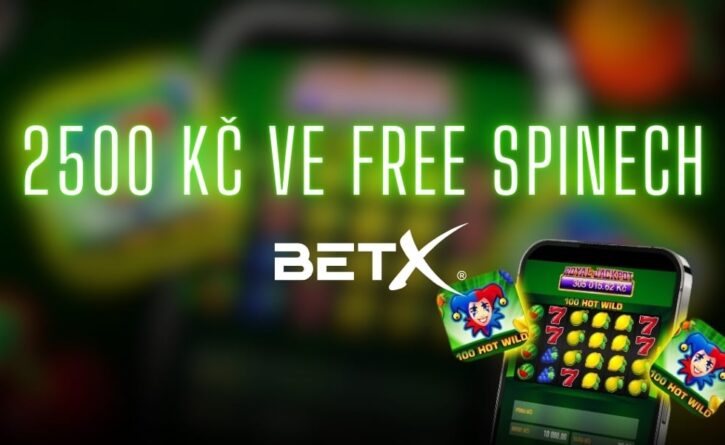 2500 Kč ve free spinech v BetX