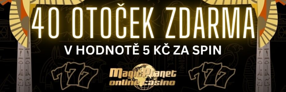 získej 40 otoček zdarma od casina Magic Planet