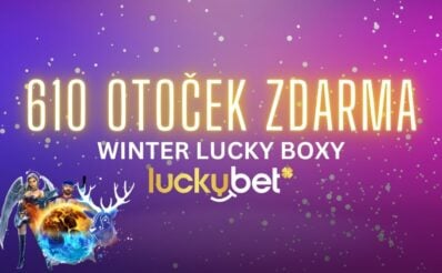 610 otoček zdarma od LuckyBetu Winter Lucky Boxy