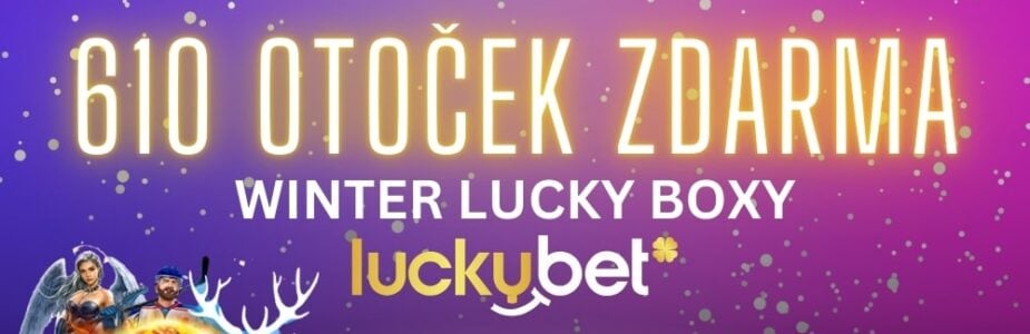 610 otoček zdarma od LuckyBetu Winter Lucky Boxy