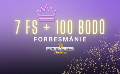 7 otoček zdarma a 100 bodů od Forbes casina