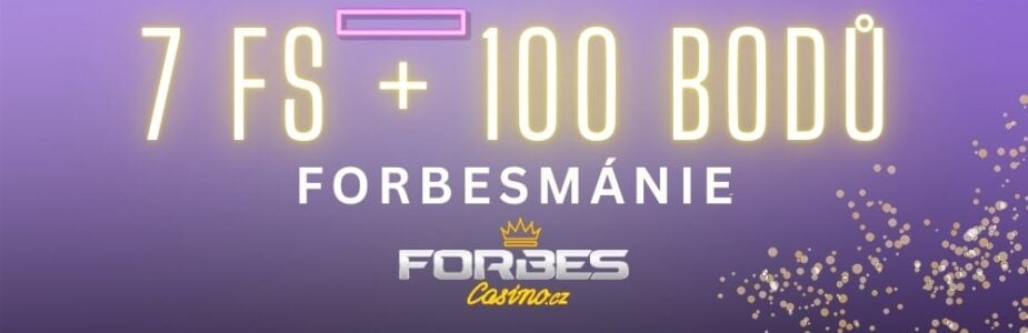 7 otoček zdarma a 100 bodů od Forbes casina