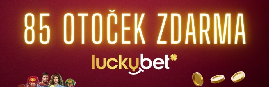 85 otoček zdarma od Luckybetu