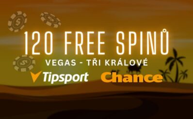 120 free spinů od Tipsport a Chance