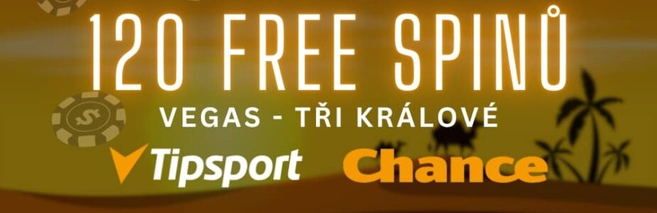 120 free spinů od Tipsport a Chance