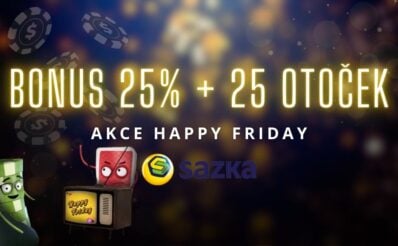 Bonus 25% a 25 otoček zdarma u Sazky