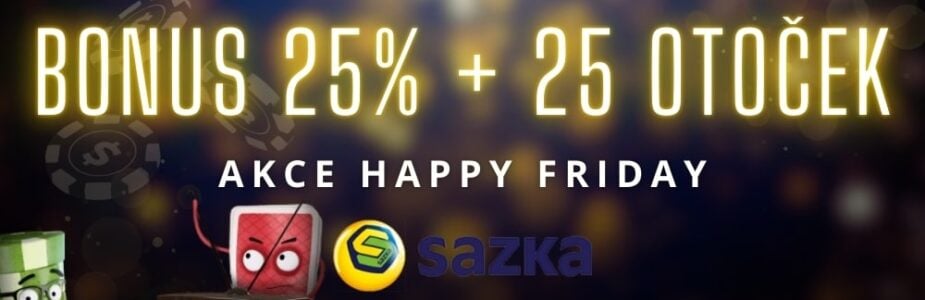 Bonus 25% a 25 otoček zdarma u Sazky