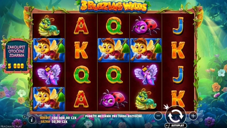 3 Buzzing WildsTM od Pragmatic Play