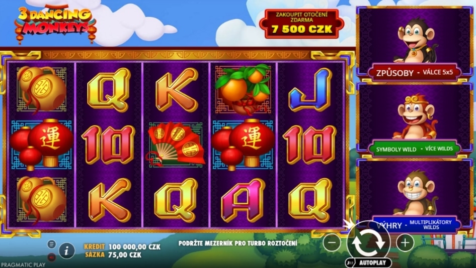 3 Dancing Monkeys™ od Pragmatic Play