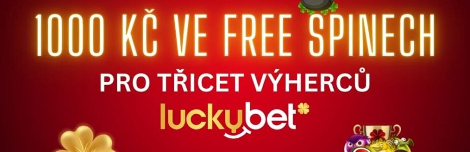 Soutěž o 1000 Kč ve free spinech od LuckyBetu