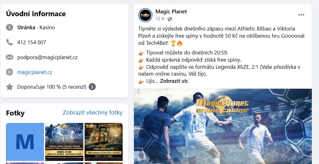 Soutěže u Magic Planet na FB