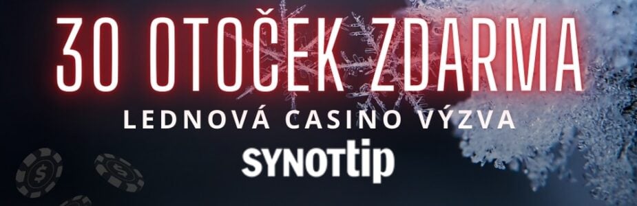 Synottip 30 free spinů z Lednové výzvy