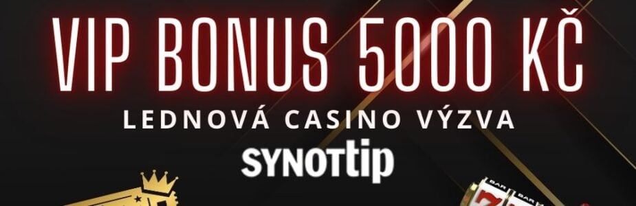 Synottip VIP bonus 5000 Kč