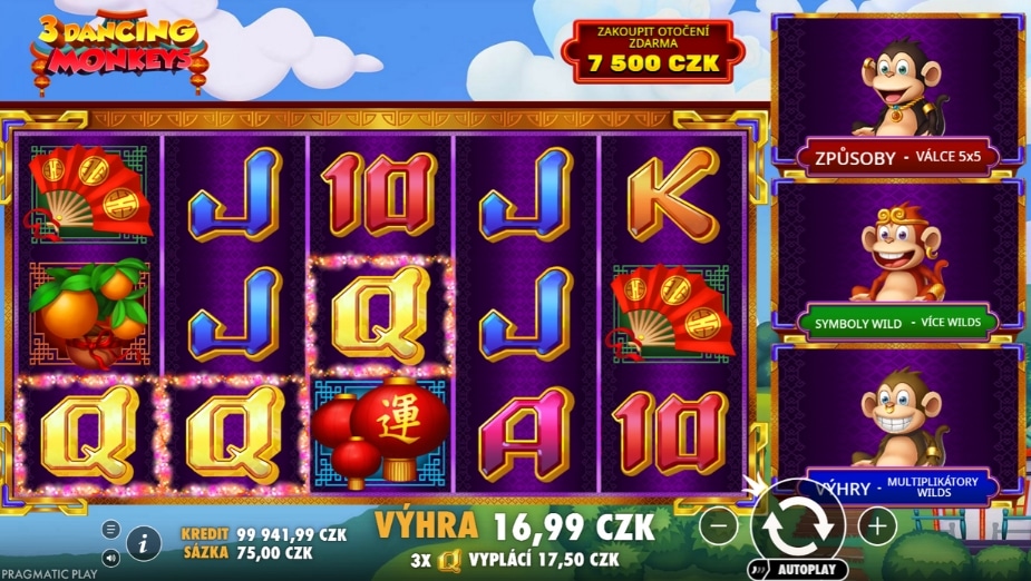 Téma a symboly 3 Dancing Monkeys™