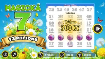 Ukázka setřeného losu Magická 7