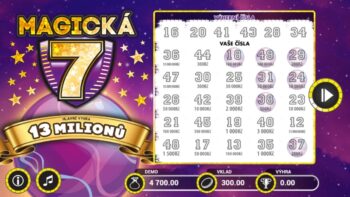 Ukázka setřeného losu Magická 7