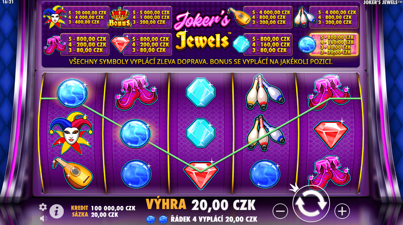 automat Jokers Jewels od Pragmatic Play