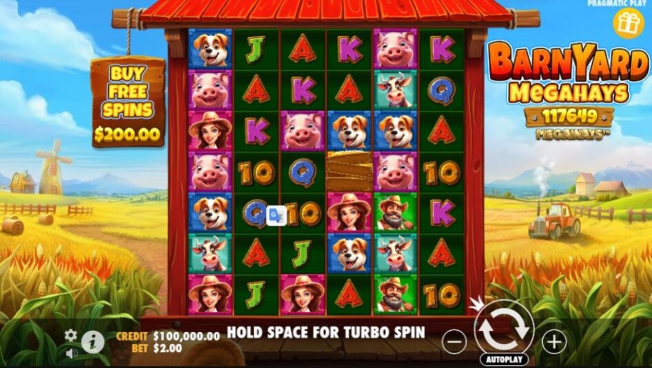 Barnyard Megahays Megaways™ od Pragmatic Play