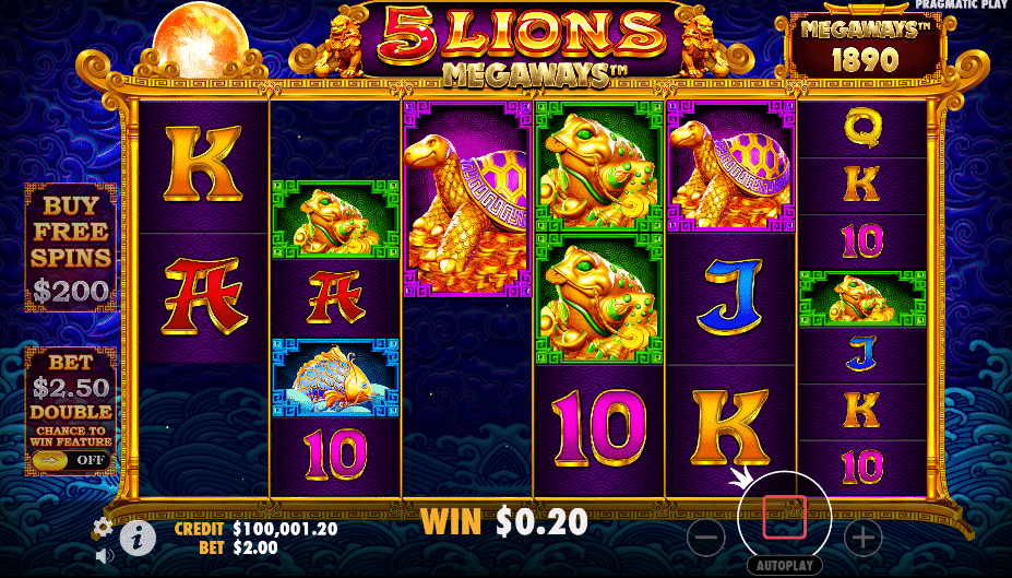 Téma a symboly 5 Lions Megaways™