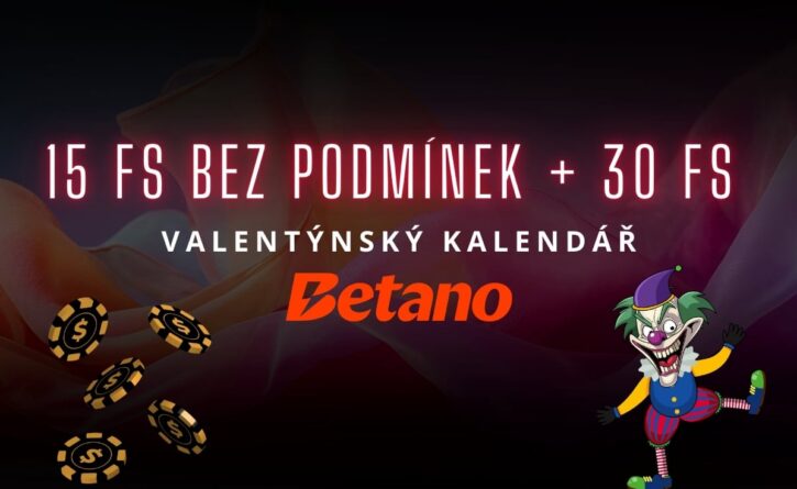 Betano 15 FS bez podmínek a 30 FS