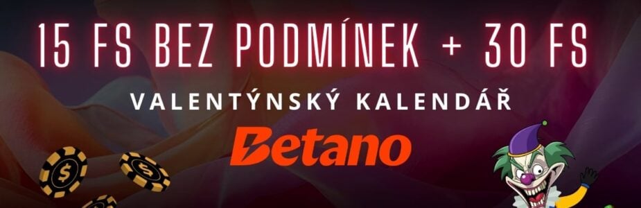 Betano 15 FS bez podmínek a 30 FS