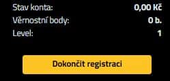 Dokončení registrace u Star Casina