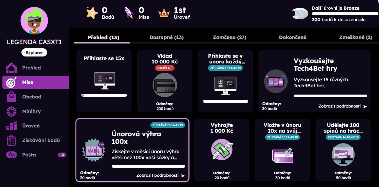 Sekce Mise v Tokyo Casinu