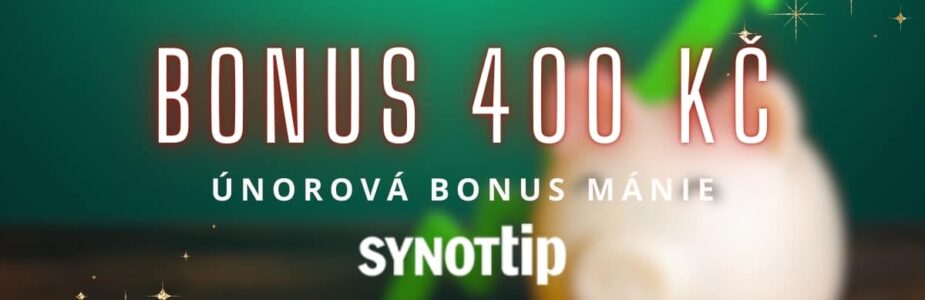 SynotTip bonus 400 Kč z Bonus mánie