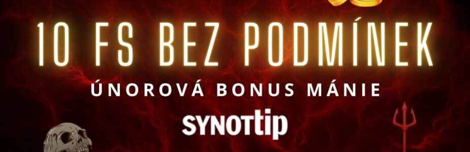 Synottip Bonus mánie 10 FS bez podmínek