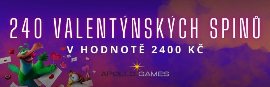 Získej valentýnské bonusy u Apollo Games