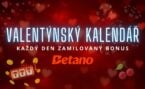 Valentýnský kalendář Betano: Zamiluj se s bonusy