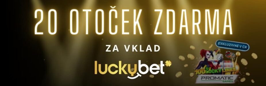 20 otoček zdarma v LuckyBet