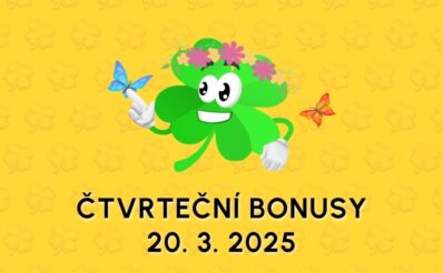 Free spiny a bonusy dnes 20-3-2025