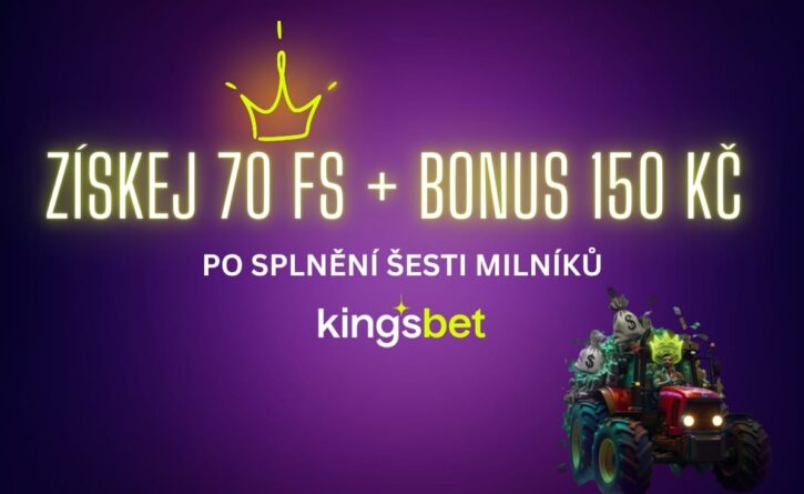 Kingsbet 70 FS + 150 Kč