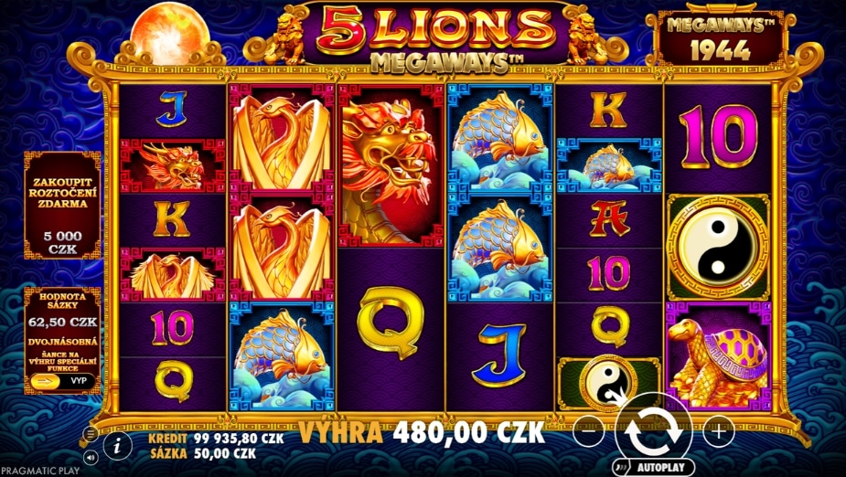 Téma a symboly 5 Lions Megaways™