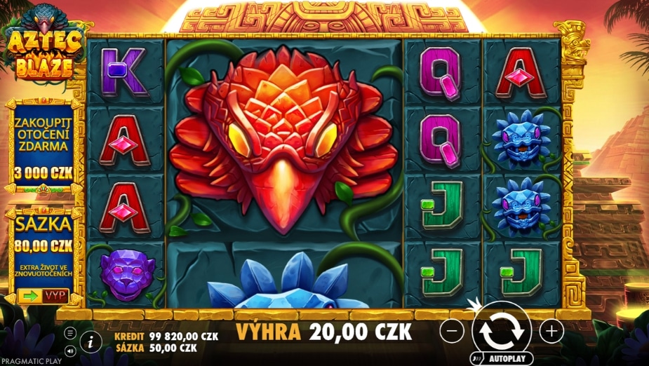 Téma a symboly Aztec Blaze