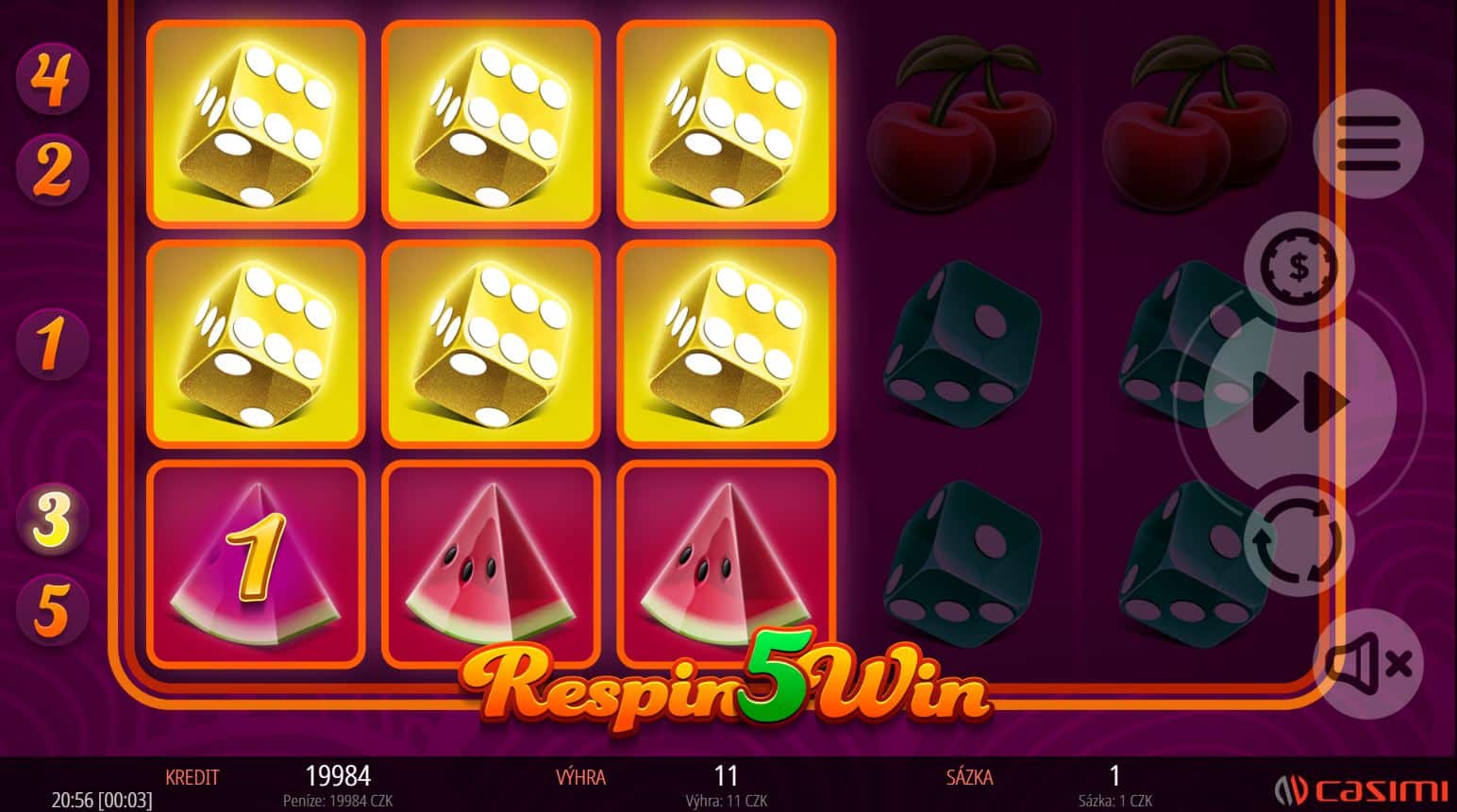 Téma a symboly Respin 5 Win