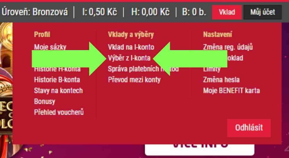 Výběr - I Konto
