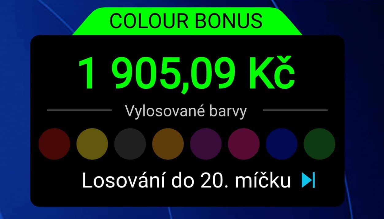 caramba 40, BetX, colour bonus