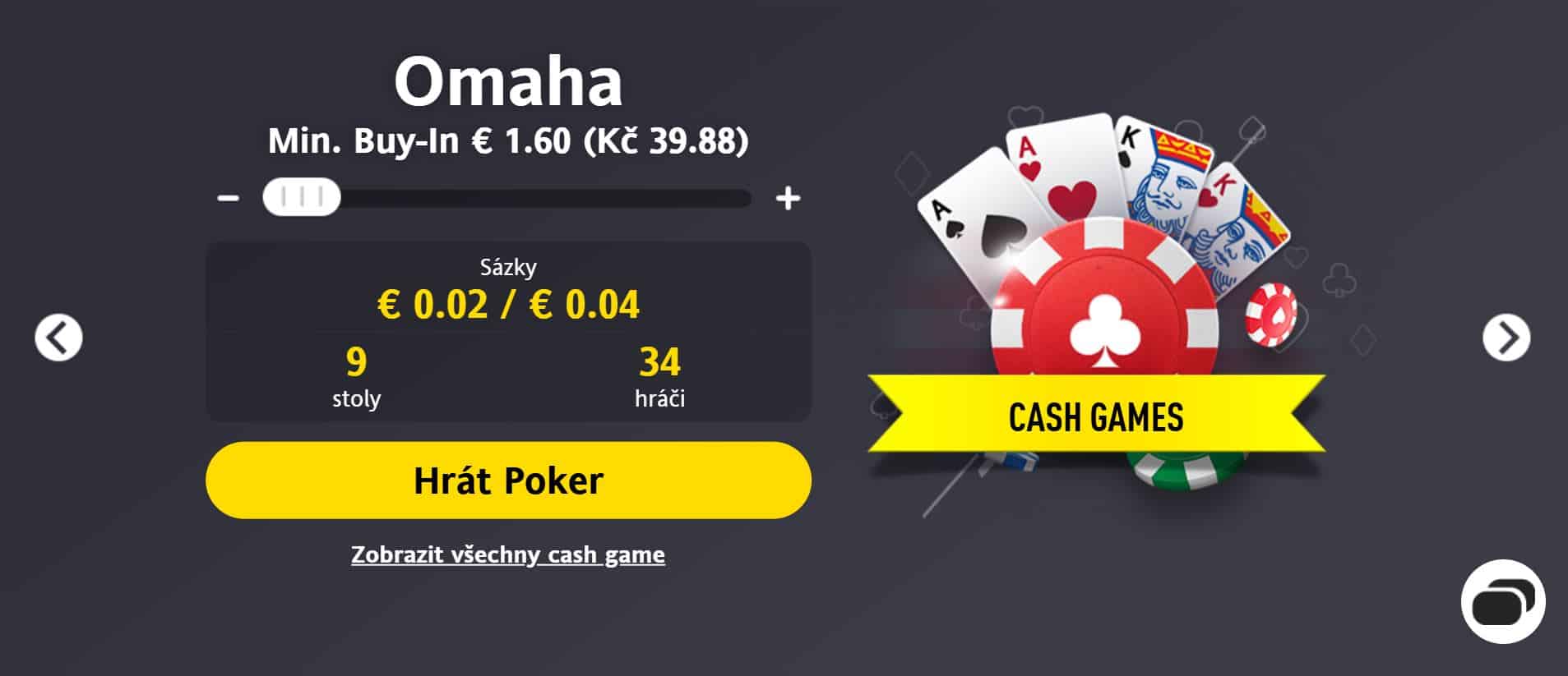 Omaha Poker Fortuna