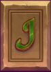 Symbol Písmeno J automatu Book of Aladdin od Tom Horn Gaming