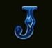 Symbol Písmeno J automatu Book of Spells od Tom Horn Gaming