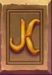 Symbol Písmeno K automatu Book of Aladdin od Tom Horn Gaming