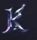 Symbol Písmeno K automatu Book of Vampires od Tom Horn Gaming