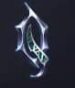 Symbol Písmeno Q automatu Book of Vampires od Tom Horn Gaming