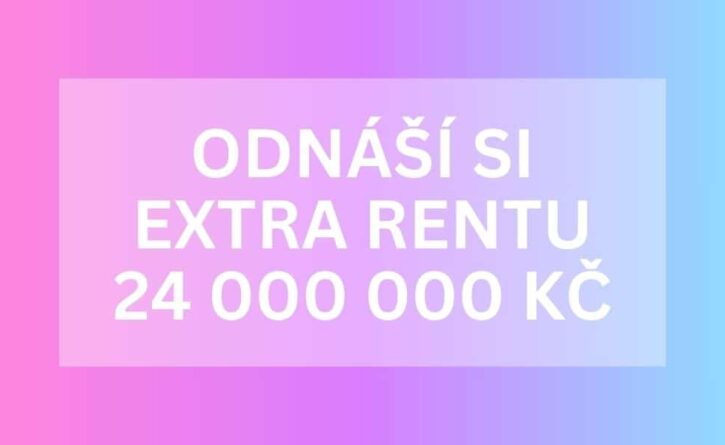 Šťastný důchodce si odnáší 24 milionů z Extra renty.