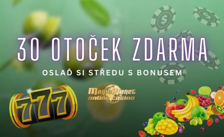 Středečních 30 free spinů u Magic Planet