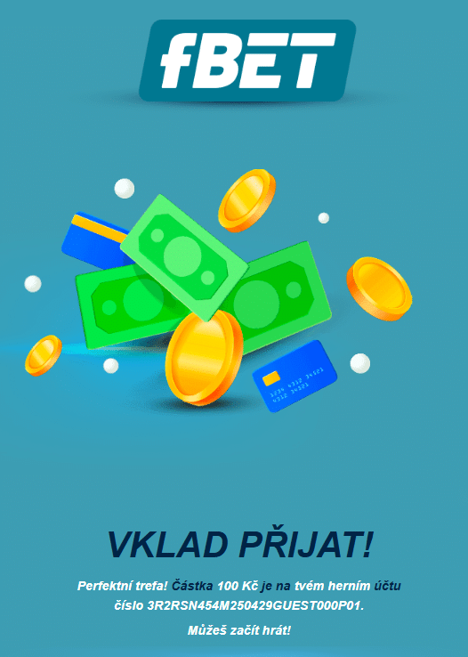 vklad přijat fBET